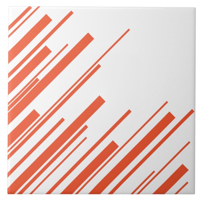 Diagonais em Laranja e Branco (Frente)