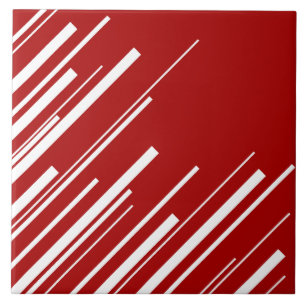 Diagonais em Vermelho e Branco