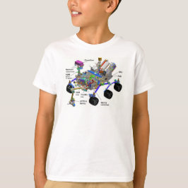 Diagrama de Peças do Mars Rover, Camiseta de Ciênc