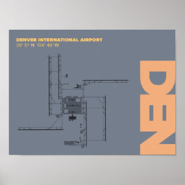 Diagrama Poster do Aeroporto de Denver (DEN)