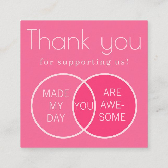 Diagrama Venn Cartão de visita (Verso)