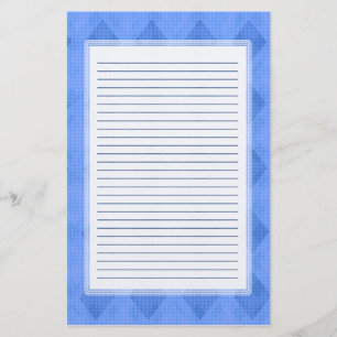 Diamante azul artigos de papelaria alinhados