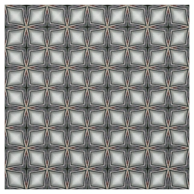 Diamante azulejo prateado padrão Tecido de ufolste (Modelo)