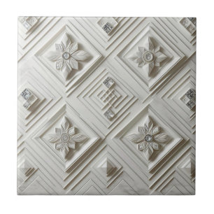Diamante Branco Moderno de Meados do Século