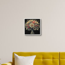 Diamante feito buquê de flor