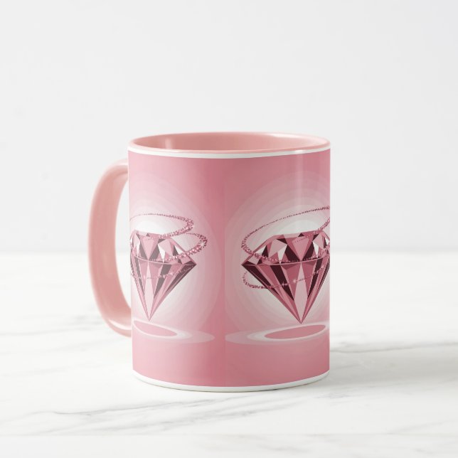 Diamante Rosa Esmaga A Caneca Mauvelha Combo Mug (Frente Esquerda)