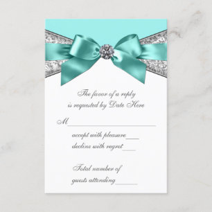 Diamantes Brancos Azul Turquesa Doce 16 RSVP