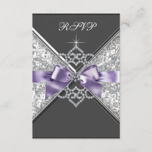 Diamantes Brancos Lavanda Roxo RSVP