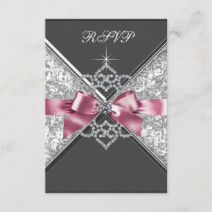 Diamantes Brancos Rosa Preto RSVP