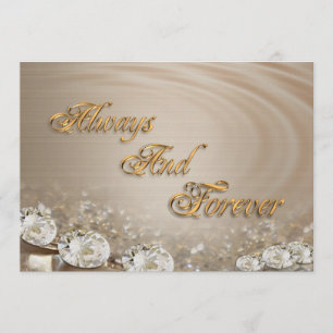 Diamantes de Convite de Casamento em Satin persona