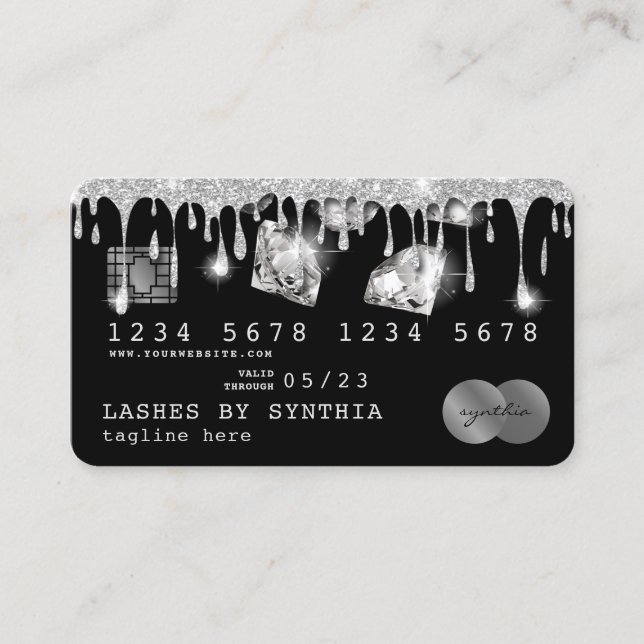 Diamantes Dourados Estimulados do Cartão de Crédit (Frente)