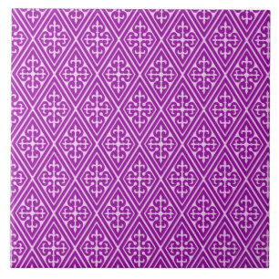 Diamantes medievais do damasco, roxo amethyst
