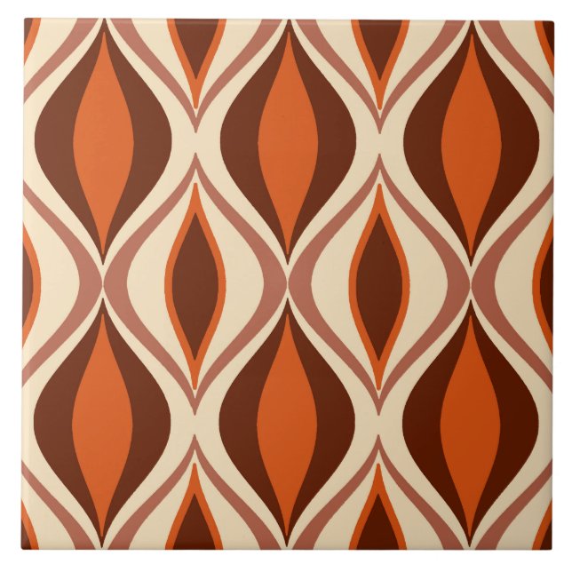 Diamantes Modernos do Século Médio, Castanho, bege (Frente)