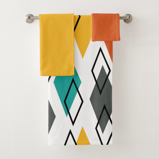 Diamantes para o conjunto de toalhas de banho (Insitu)