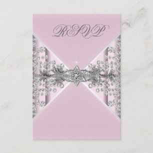 Diamantes Prata Rosa e Prata RSVP