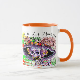 Diâmetro de Los Muertos Dia da caneca inoperante