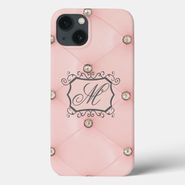Diamond Bling Pink Samsung Galaxy Nota 4 Caso (Verso)
