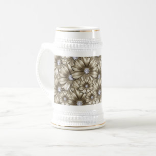 Diamond Flowers Beer Caneca de cerveja