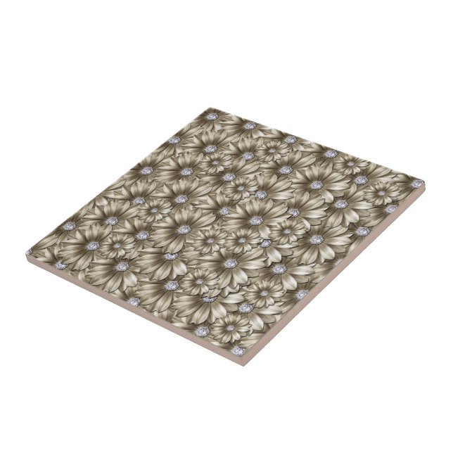 Diamond Flowers Cerâmica Azulejo - Luxo (Lateral)
