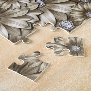 Diamond Flowers Jigsee Quebra-cabeça Gemstone
