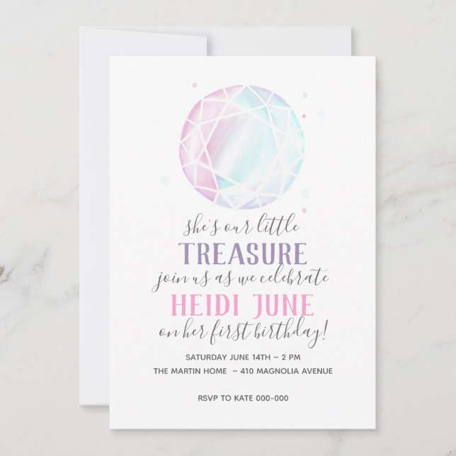 Diamond Jewel Convite (Frente)