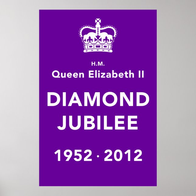 Diamond Jubilee Commemorative Poster (Frente)