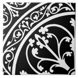 Diamond Oriented Large Print Abstract Black