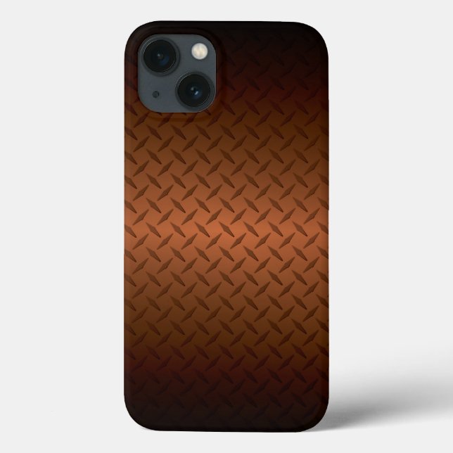 Diamondplate Look Pattern Black to Copper Fade (Pa (Verso)