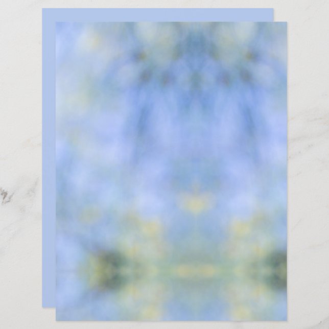 Diário Abstrato Azul Amarelo de Padrão Coletor Azu (Frente/Verso)