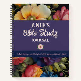 Diário de Estudo Bíblico Personalizado com Aquarel