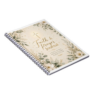 Diário de Fé e Oração | Caderno Espiral Cristão
