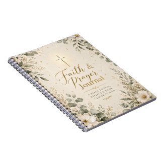 Diário de Fé & Oração | Caderno Espiral Cristão