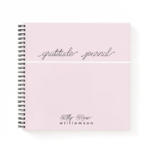 Diário de Gratidão Rosa - Tipografia de Script Cen