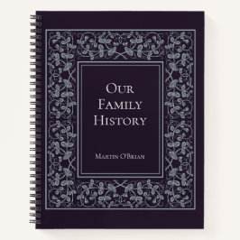 Diário de Histórico da Família Elegante Personaliz