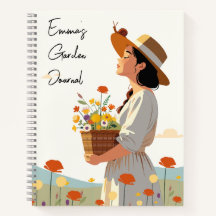 Diário de Jardim de Texto Personalizado