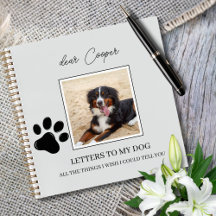 Diário de Memória de Cachorro Luto Perda de Animal