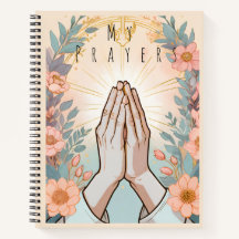 Diário de Oração / Mãos Florais em Oração Cristã