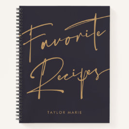 Diário de Receita Personalizada Indigo Azul