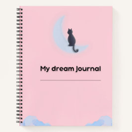 Diário de Sonhos Kawaii Fofo Rosa Pastel Nuvens No