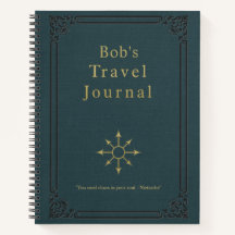 Diário de Viagens vintage personalizada