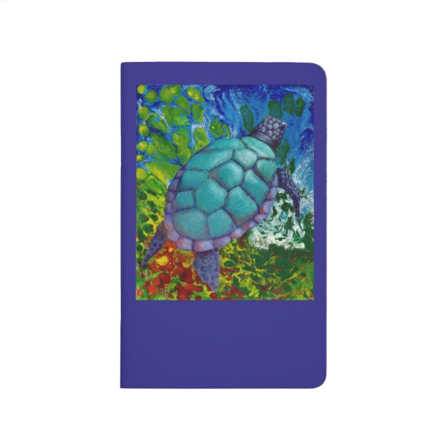 Diário Diário/bloco de desenho da tartaruga de mar (Frente)