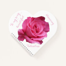 Diário do amor rosa cor-de-rosa romântico do Dia d