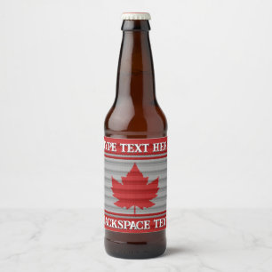 Diário do Canadá Etiquetas de Cerveja Personalizad