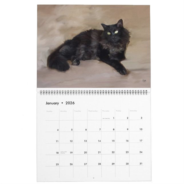 Diário é o calendário de Caturday (Jan 2026)