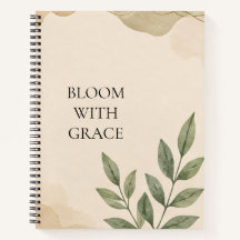 Diário Floral Inspirador para Crescimento