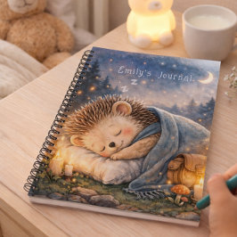 Diário Personalizado Infantilouriço-doce Adormecid