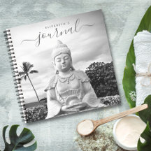 Diário Quadrado do Nome da Meditação Buda Mindful