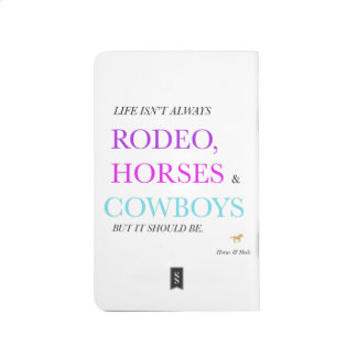 Diário Rodeio, cavalos & caderno de bolso dos vaqueiros