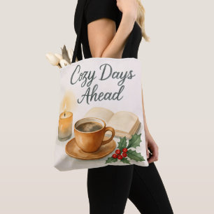 Dias Aconchegantes à Frente Aquarela Bolsa Tote Tu