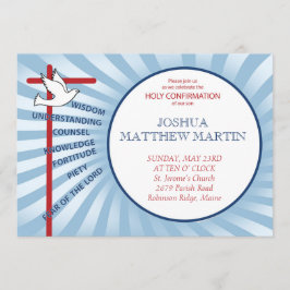 Dias Azuis de Convite de Confirmação